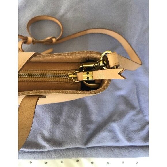 Madewell zip top transport crossbody tote natural buff - Picture 12 of 12